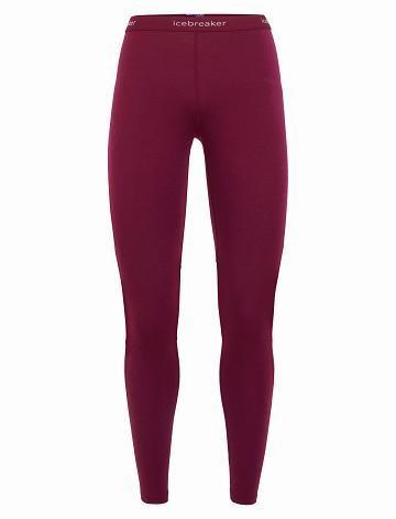 Dámské Legíny Icebreaker BodyfitZone™ Merino 200 Zone Thermal Růžové | CZ 1408SGLO